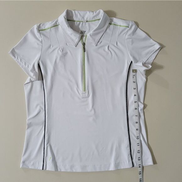 Tail Women's White Short Sleeve Golf Shirt - Picture 5 of 11